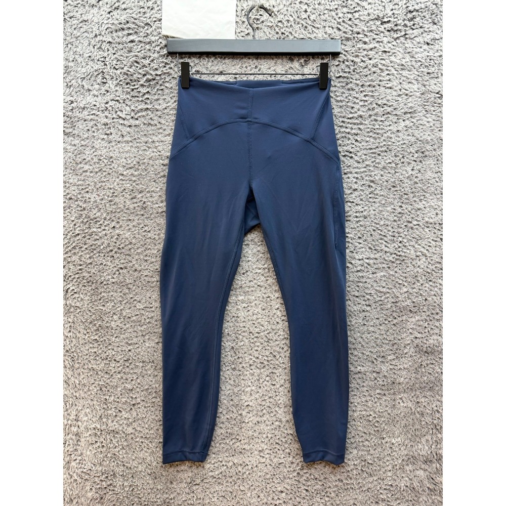 Lululemon In Movement Athletic Leggings Navy Blue Womens Size 25 x 25